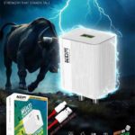 CH 365 USB Type-C Charger – 20W Fast Charging, Red Cable, Multi-Protocol, 9S Protection, Travel Friendly