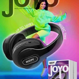 KM 651H Joyo Wireless Headphones – 16-Hour Playtime, FM/TF/AUX Support, Voice Assistant, Type-C Charging, Adjustable Neckband