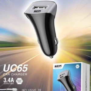 UC 65 Car Micro USB Charger – 3.4A 17W Output, Over-Voltage & Current Protection, Universal Compatibility