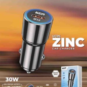 USB Type-C 30W Charger – Zinc Alloy, Interior Moonlight Design, Quick Charge, Multi-Protocol, Safety Protected