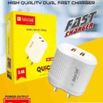 United Gold Quick High Quality Dual Fast Charger 3.4A With Free