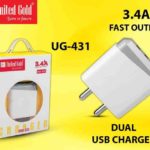 United Gold Dual USB Charger 3.4 A