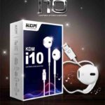 i-10 Lightning Earphones – White, 14.2mm Speaker, Super Bass, Multifunction Button, Comfort Fit, Mic