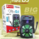 United Gold Mini DJ Wireless Speaker – USB Host, TF Card, FM Radio, AUX Input (Pack of 8)