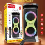 United Gold Party Box Series 60W Portable Wireless Speaker with Mic – USB Host, TF Card, FM Radio, AUX Input (Pack of 6)